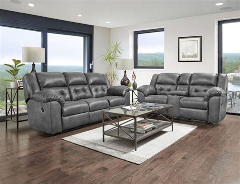 affordable  telluride charcoal reclining sofa  sutherlands