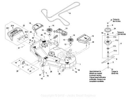 exmark lzzka lazer  ac sn   parts diagram   deck group