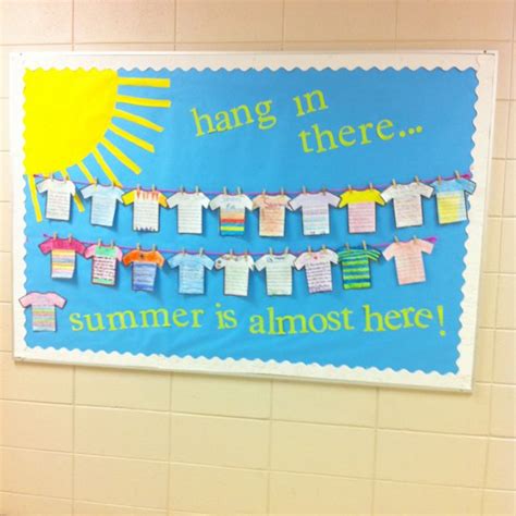 A Bulletin Board With Clothes Hanging From Its Sides And The Words
