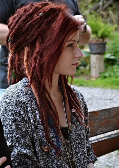 dread locks dreads red hair scene girl image 767204 on