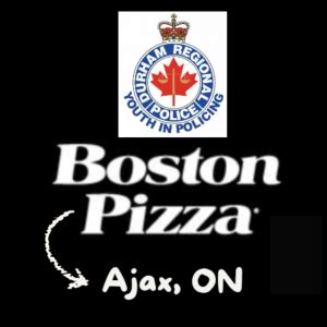 youth  policing boston pizza night ajax hearth place