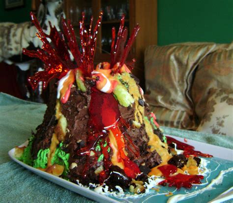 volcano cake  artsy  deviantart
