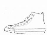 Converse Shoe Drawing Template Shoes Getdrawings sketch template