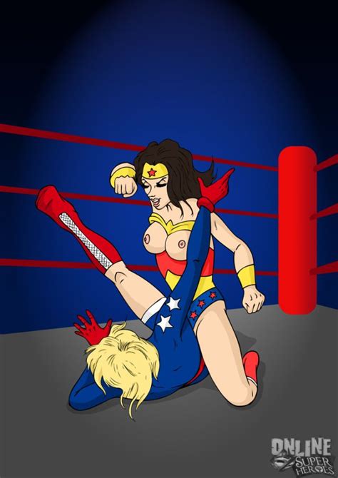 Wonder Woman Beating Stargirl Superhero Catfights Female Wrestling