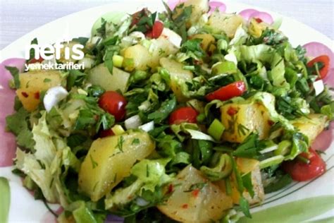 yesilligi bol patates salatasi tam diyete uygun oldukca doyurucu nefis yemek tarifleri