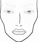 Makeup Face Blank Charts Coloring Chart Make Diy Mac Sketch sketch template