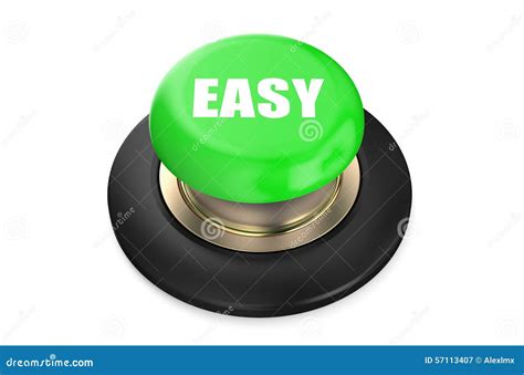 easy green button stock illustration image