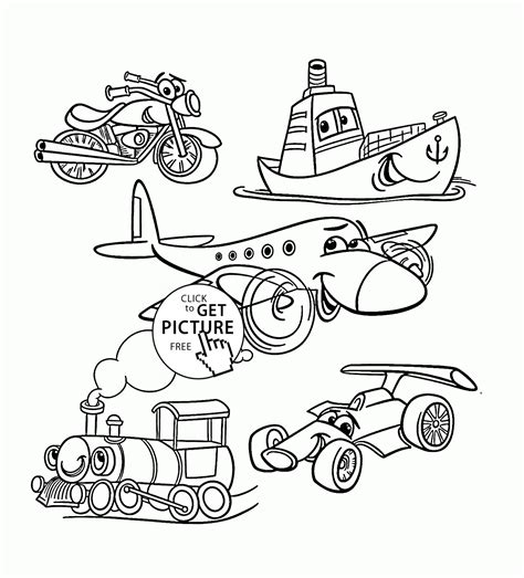 transportation coloring pages printable coloring pages