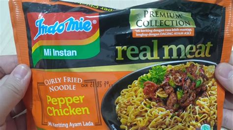 indomie real meat pepper chicken indonesian instant noodle asmr