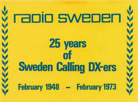 Radio Sweden Stockholm Qsl Cards