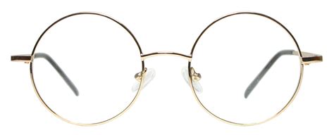 Full Rim Metal Round Eyeglasses Frame Medium Size Gold Buy Online