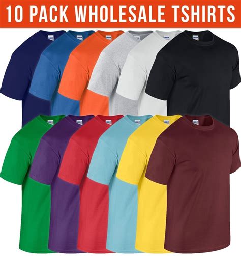 pack mens gildan  shirt workwear wholesale bulk job lot tshirt top  tees wholesale tee