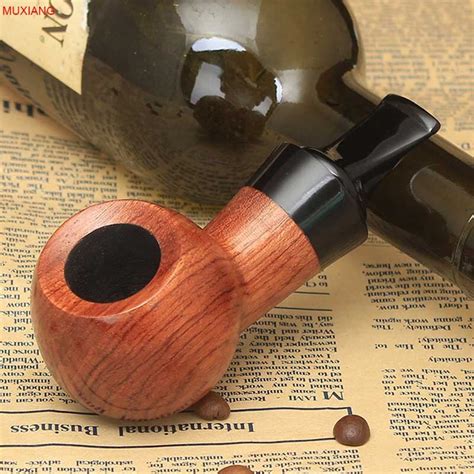 buy muxiang kevazingo wood tobacco pipe straight short stem small portable men
