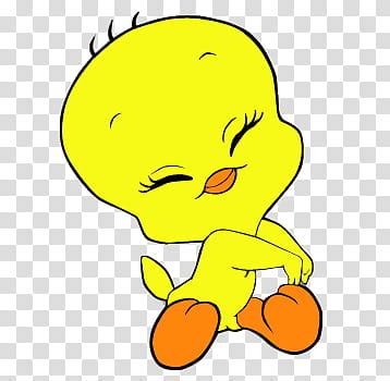 cute tweety bird illustration transparent background png clipart