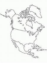America North Map Coloring Printable Pages South Blank Outline Drawing Color American Continent Canada Continents Getdrawings Getcolorings Popular Print Choose sketch template