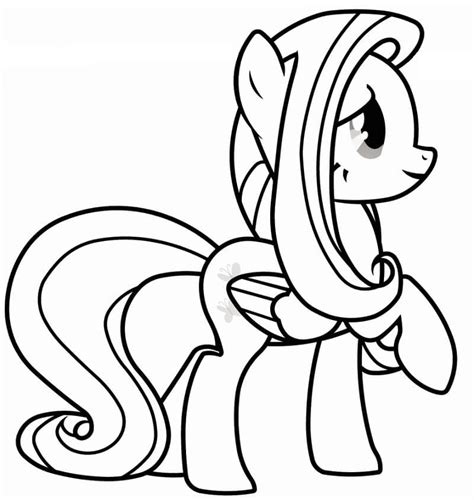fluttershy  coloring page  printable coloring pages  kids