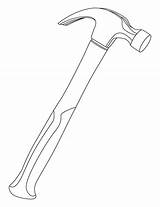 Hammer Claw Coloring Drawing Pages Clipart Simple Google Drawings Clip Construction Colouring Sculpture Color Printable Saw Kids Search Cliparts Explore sketch template