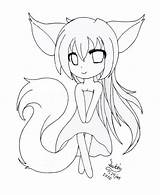 Coloring Pages Neko Getcolorings Associated sketch template