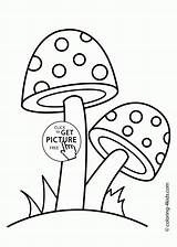 Mushroom Coloring Pages Mushrooms Printable Kids Drawing House Mario Two Psychedelic Cartoon Easy Getdrawings Source 4kids Gif sketch template