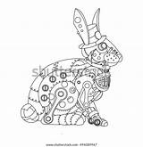 Mechanical Rabbit sketch template