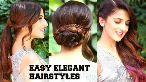 3 easy elegant romantic hairstyles indian party