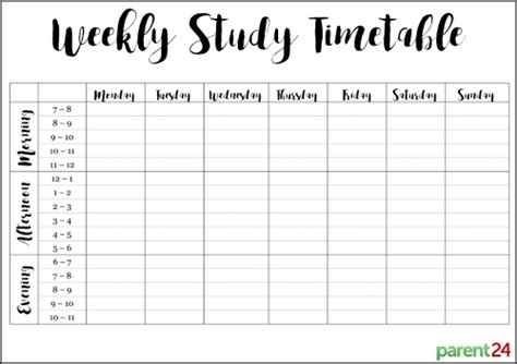 study planner templates examples  examples