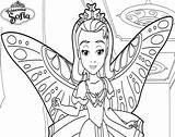 Princesse Sofia Papillon Beau Magique Colorier Classique Complexe sketch template