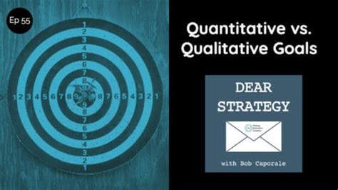 quantitative  qualitative goals