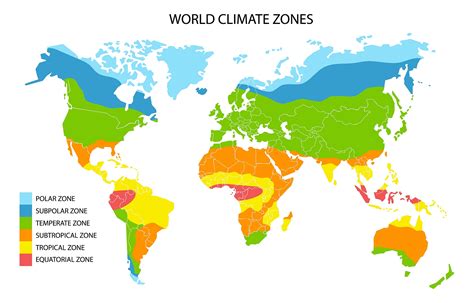 temperate climate zone map