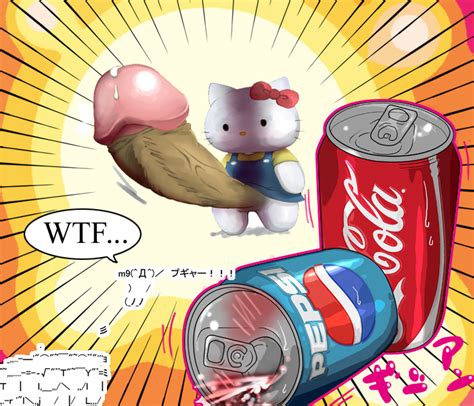 Rule 34 2ch Coca Cola Drink Hello Kitty Mona Pepsi