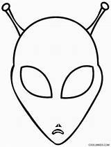 Alien Coloring Pages Head Printable Face Kids Template Aliens Cool2bkids Sheets Space Templates Choose Board sketch template