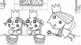 Holly Coloring Princess Dining Table Pages Ben Cute Kids sketch template