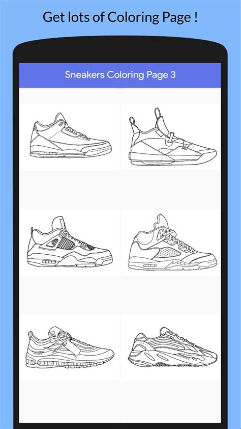 cool sneakers coloring book apk  android