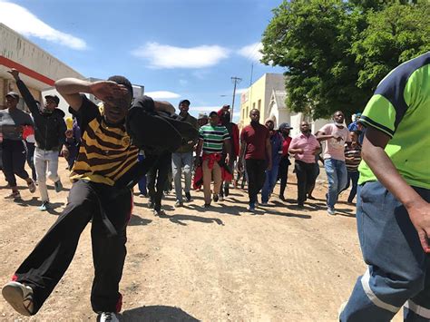 youth protest  middelburg  lack  jobs