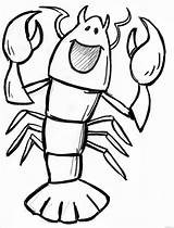 Lobster Coloring Printable Clipart Pages Drawing Cartoon Colouring Clipartix Template Sketch Coloringbay Funny Clipartmag sketch template