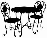 Chairs Cafe Bistro Clip Furniture Table Patio Restaurant Choose Board Graphics Set sketch template