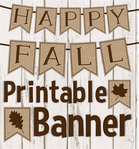 freebie happy fall banner fall banner fall crafts  toddlers