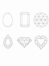 Gemstones sketch template