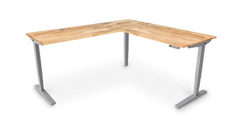 uplift  shaped standing desk   commercial    shaped