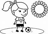 Soccer Girl Coloring Playing Pages Football Sweet Player Notre Dame Color Cleats Wecoloringpage Getcolorings Getdrawings Players sketch template