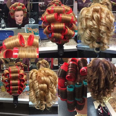 roller set patterns basic spiral  brick   hair