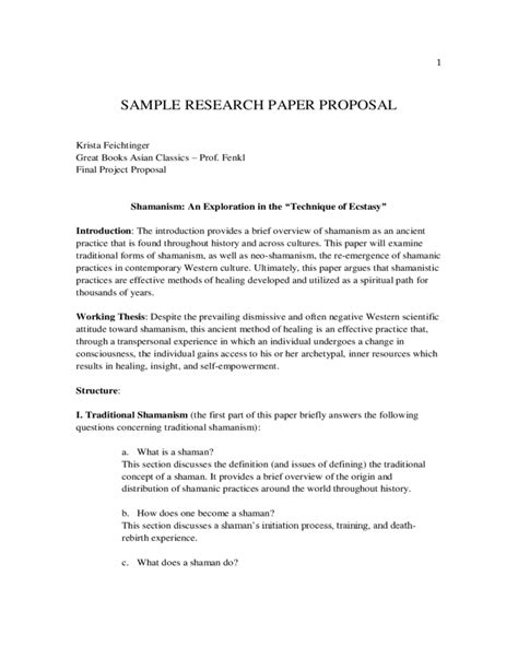 history research paper proposal sample effective proposal writing