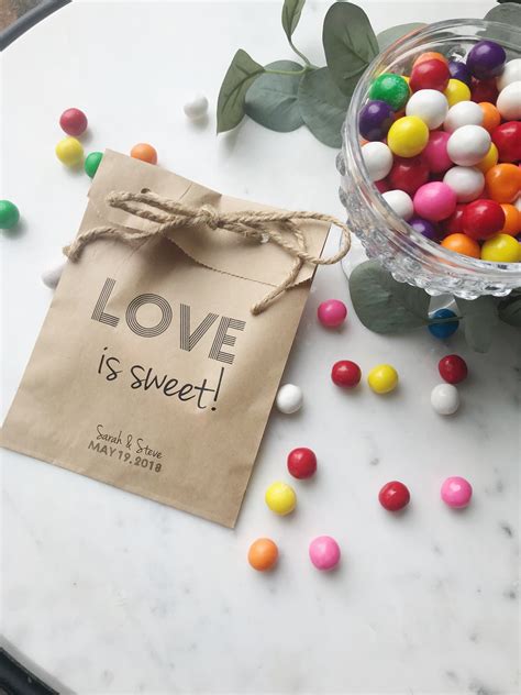 candy bar wedding favor bags salted design studio