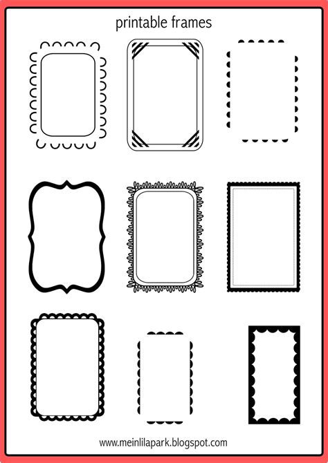 printable doodle frames ausdruckbare etiketten freebie