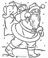 Santa Coloring Pages Printable Kids Below Click sketch template