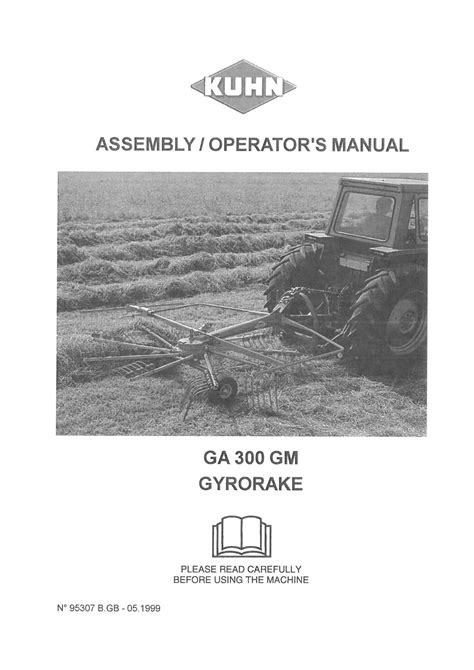 kuhn gyrorake gagm ga gm operators manual