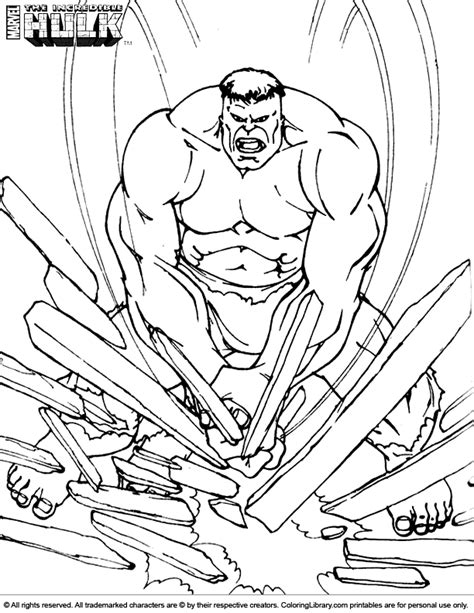 hulk coloring pages coloring home