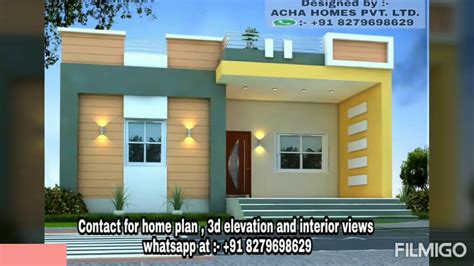 single floor house front design    purchase house plans