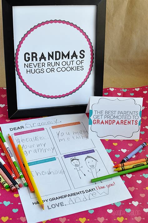 celebrate grandparents day   fun printables