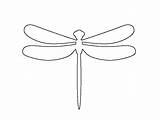 Dragonfly Colouring Dragonflies Print Flies Outlines sketch template